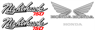 Honda nighthawk 750 decal #2