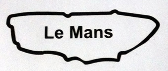 Le Mans Circuit Map decal